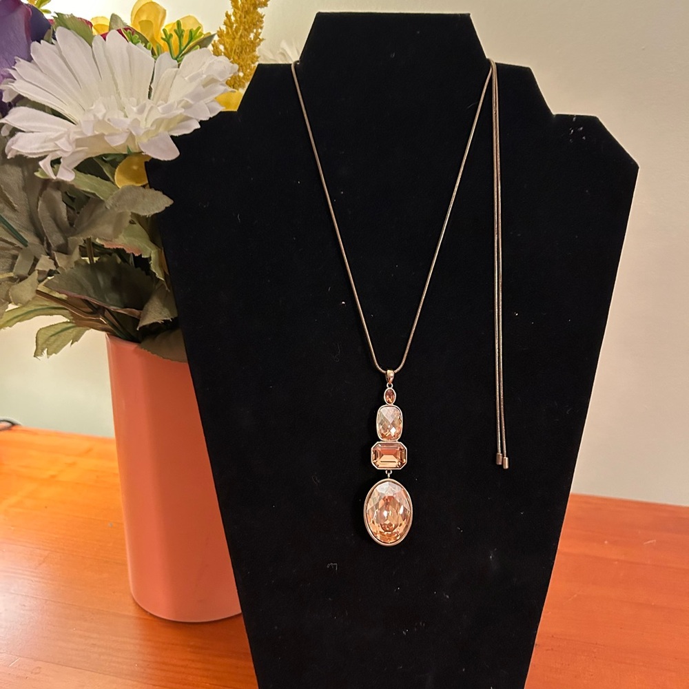 Touchstone Crystal Stacked Sparkle Pendant